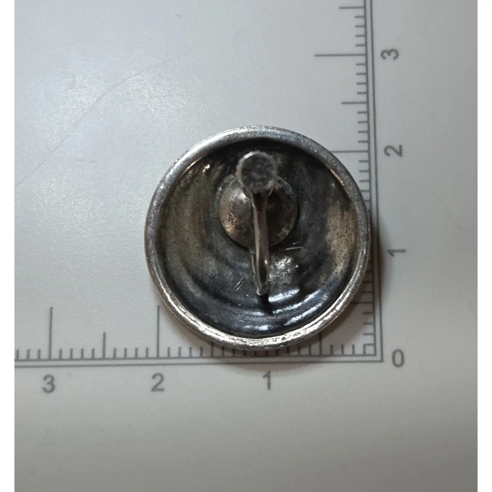 Unique‎ Vintage Sterling Silver Screw Back Earrings